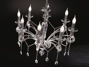 VENERE L8 - Chandelier with Swarovski® Crystals _ Euroluce Lampadari